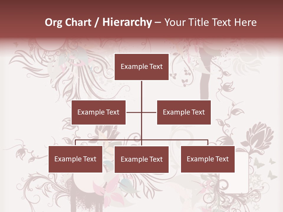 A Red And White Floral Powerpoint Presentation PowerPoint Template