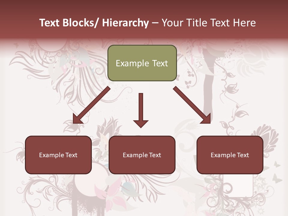 A Red And White Floral Powerpoint Presentation PowerPoint Template