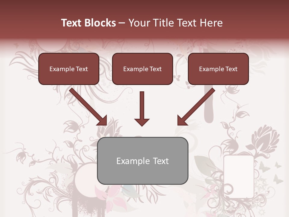 A Red And White Floral Powerpoint Presentation PowerPoint Template