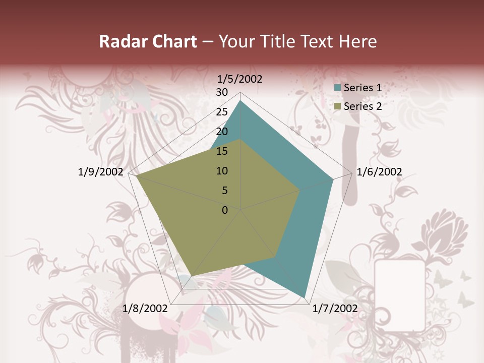 A Red And White Floral Powerpoint Presentation PowerPoint Template