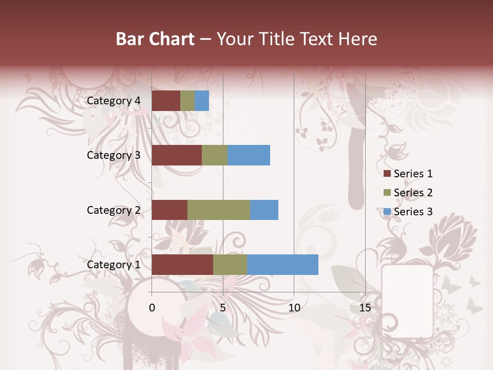 A Red And White Floral Powerpoint Presentation PowerPoint Template