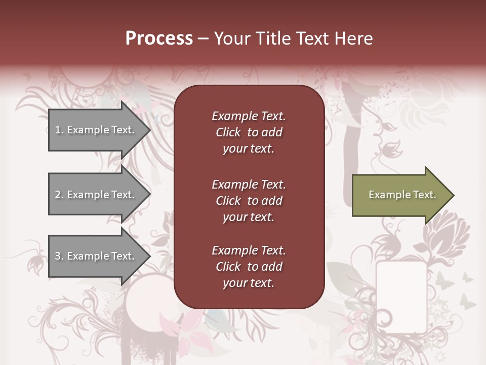 A Red And White Floral Powerpoint Presentation PowerPoint Template