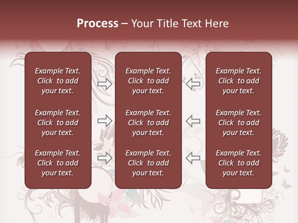 A Red And White Floral Powerpoint Presentation PowerPoint Template