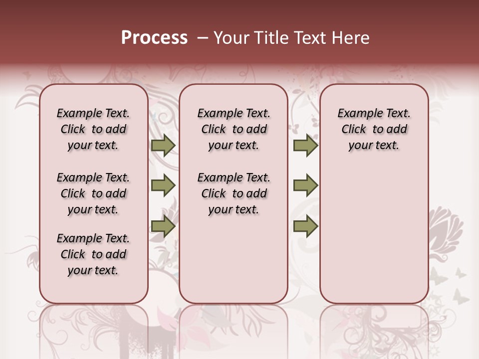 A Red And White Floral Powerpoint Presentation PowerPoint Template