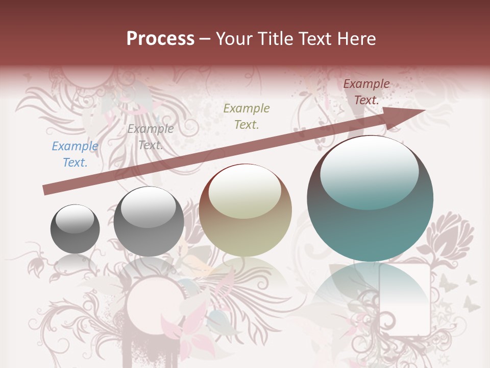 A Red And White Floral Powerpoint Presentation PowerPoint Template