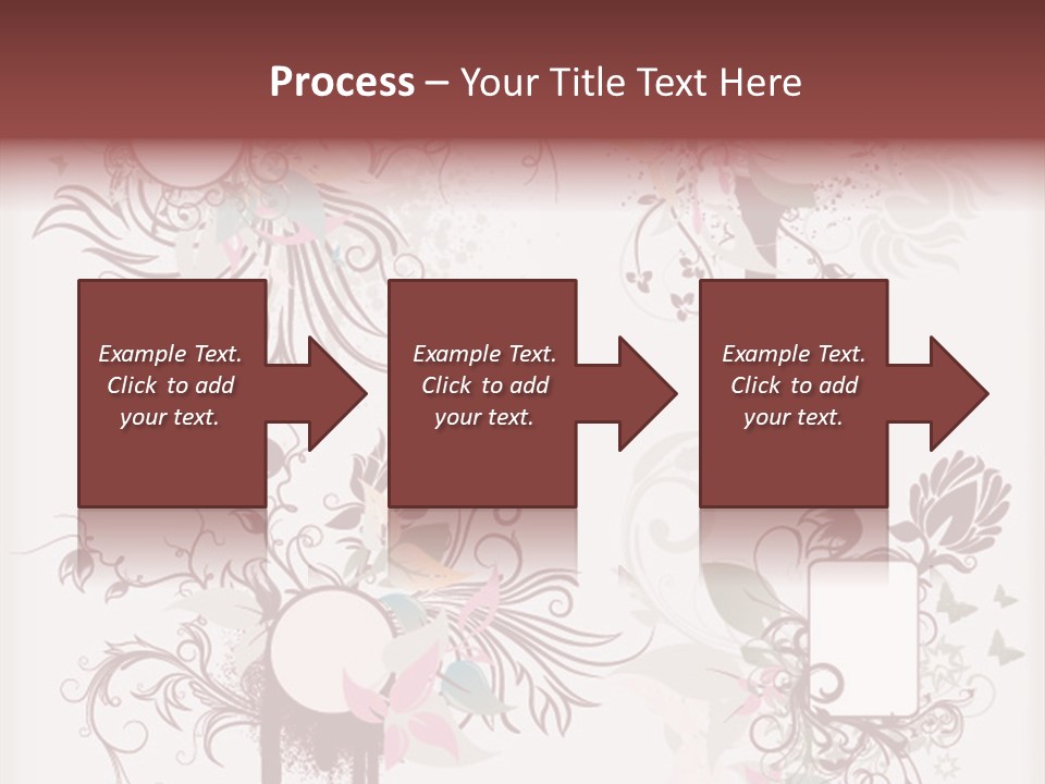 A Red And White Floral Powerpoint Presentation PowerPoint Template