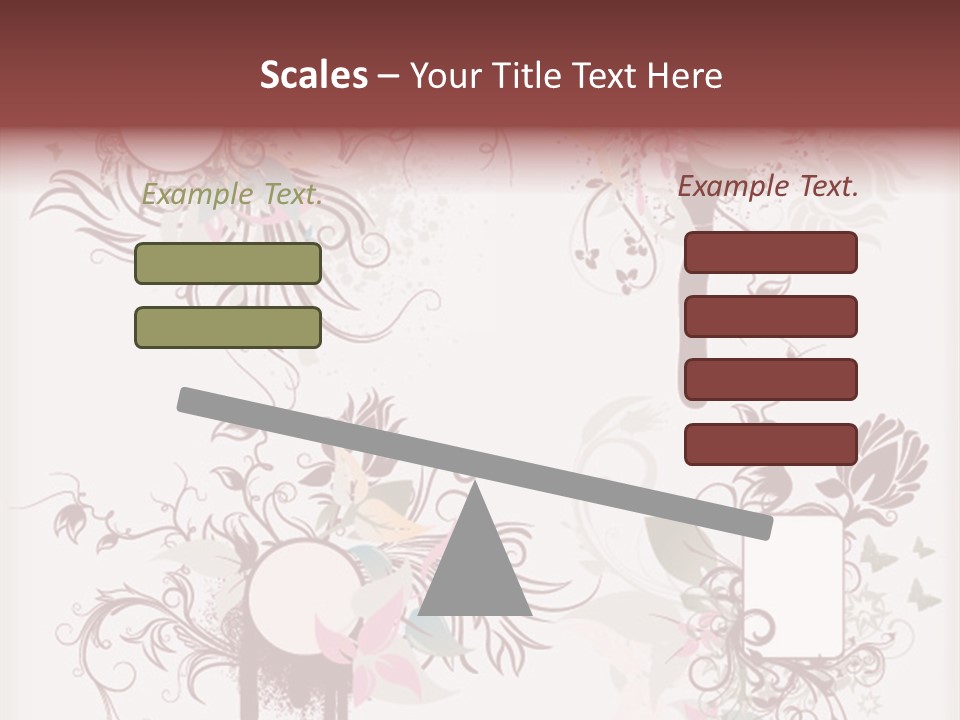 A Red And White Floral Powerpoint Presentation PowerPoint Template