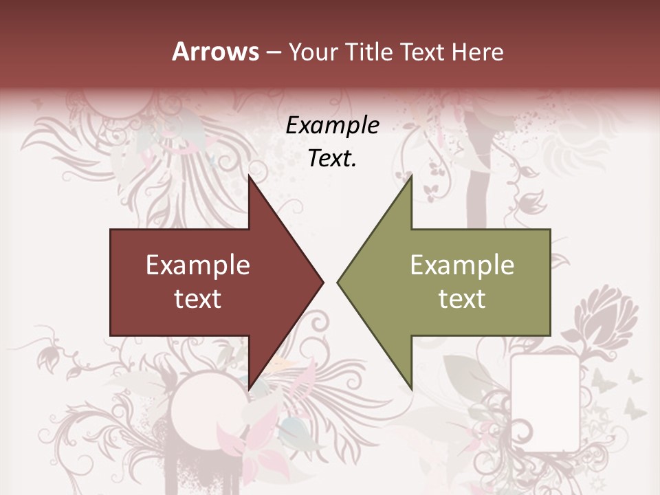 A Red And White Floral Powerpoint Presentation PowerPoint Template