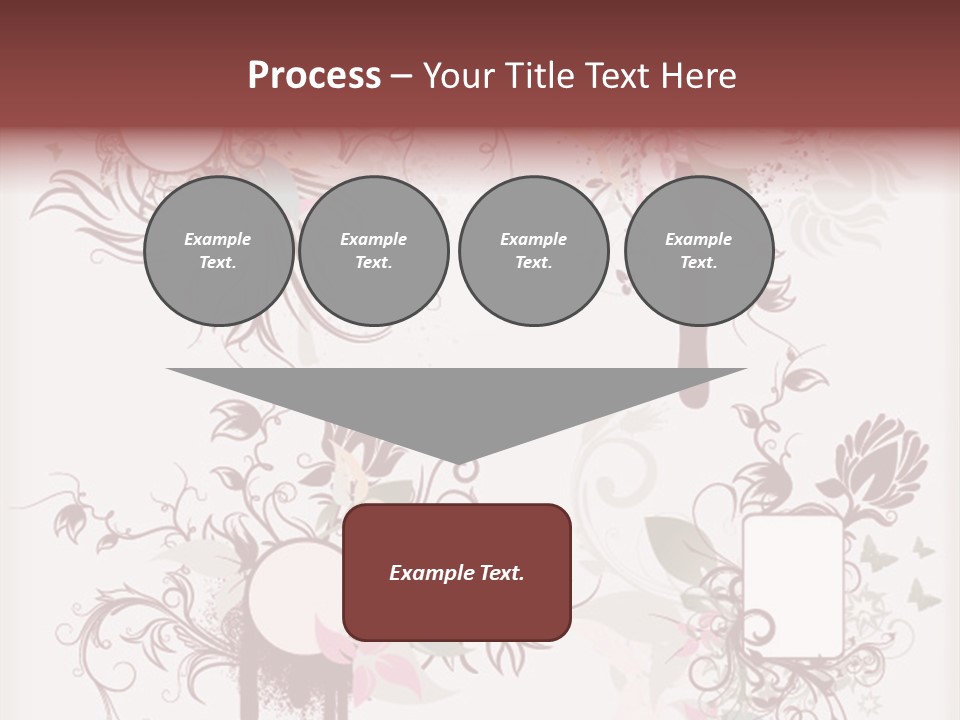 A Red And White Floral Powerpoint Presentation PowerPoint Template
