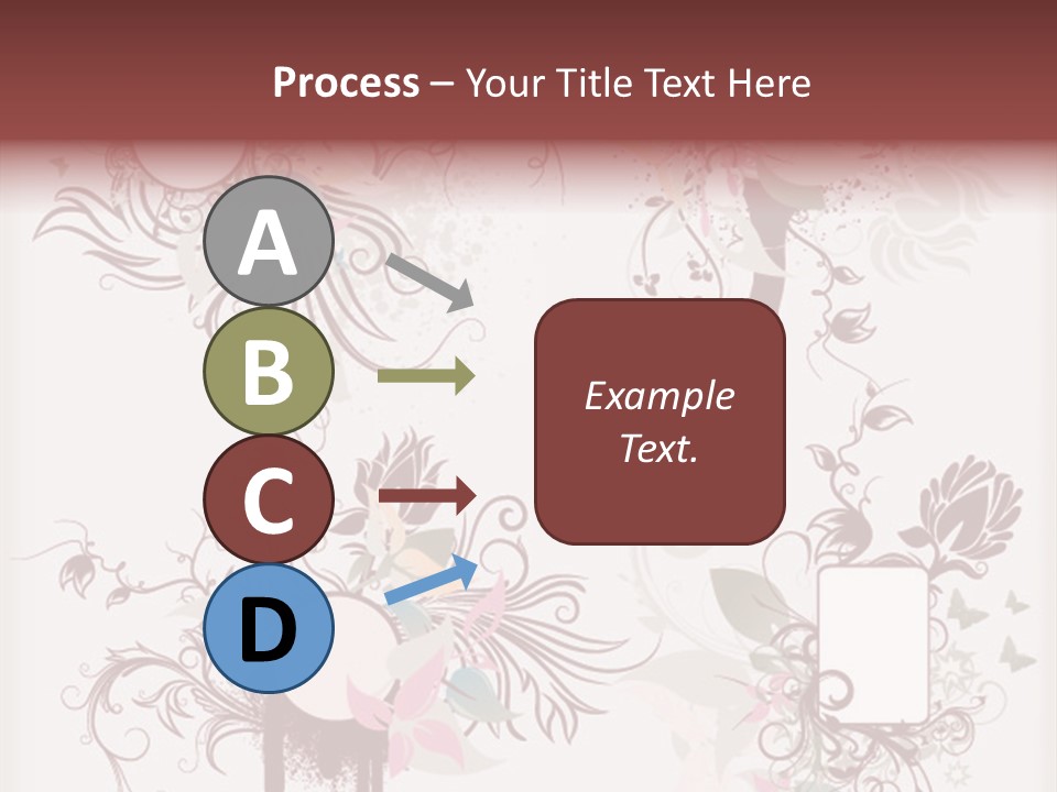 A Red And White Floral Powerpoint Presentation PowerPoint Template