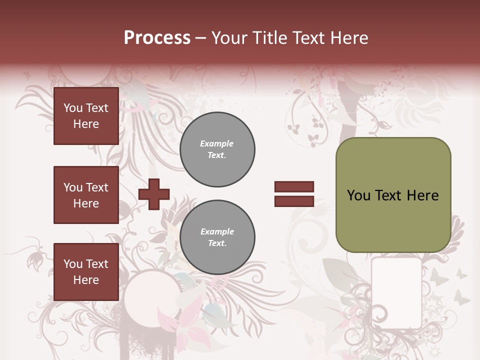 A Red And White Floral Powerpoint Presentation PowerPoint Template