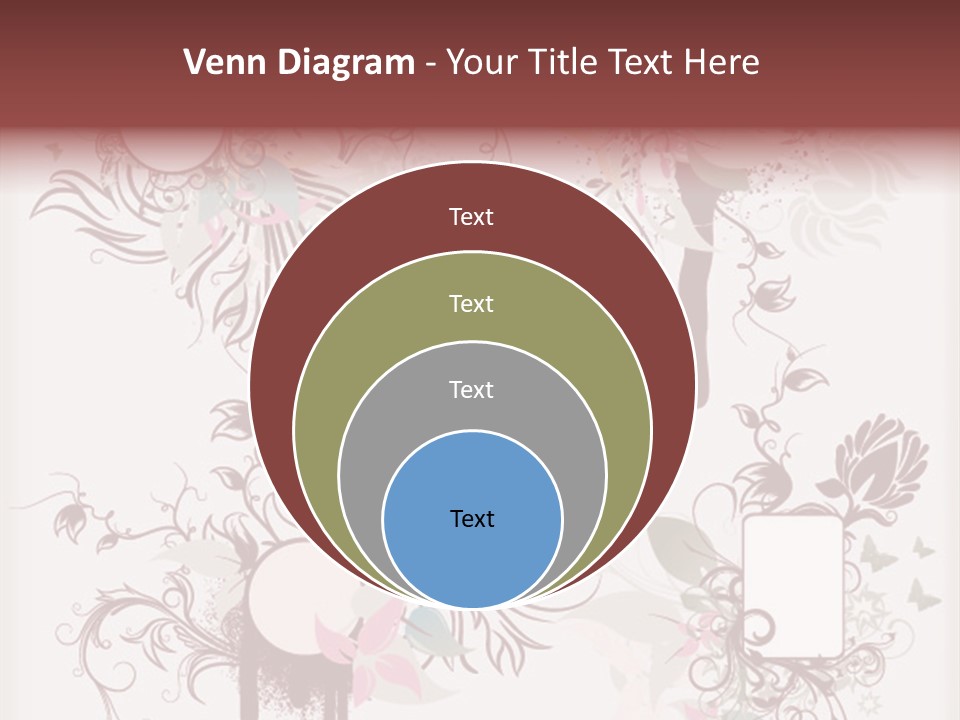 A Red And White Floral Powerpoint Presentation PowerPoint Template