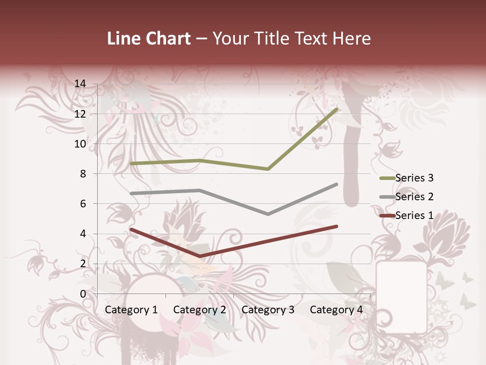 A Red And White Floral Powerpoint Presentation PowerPoint Template