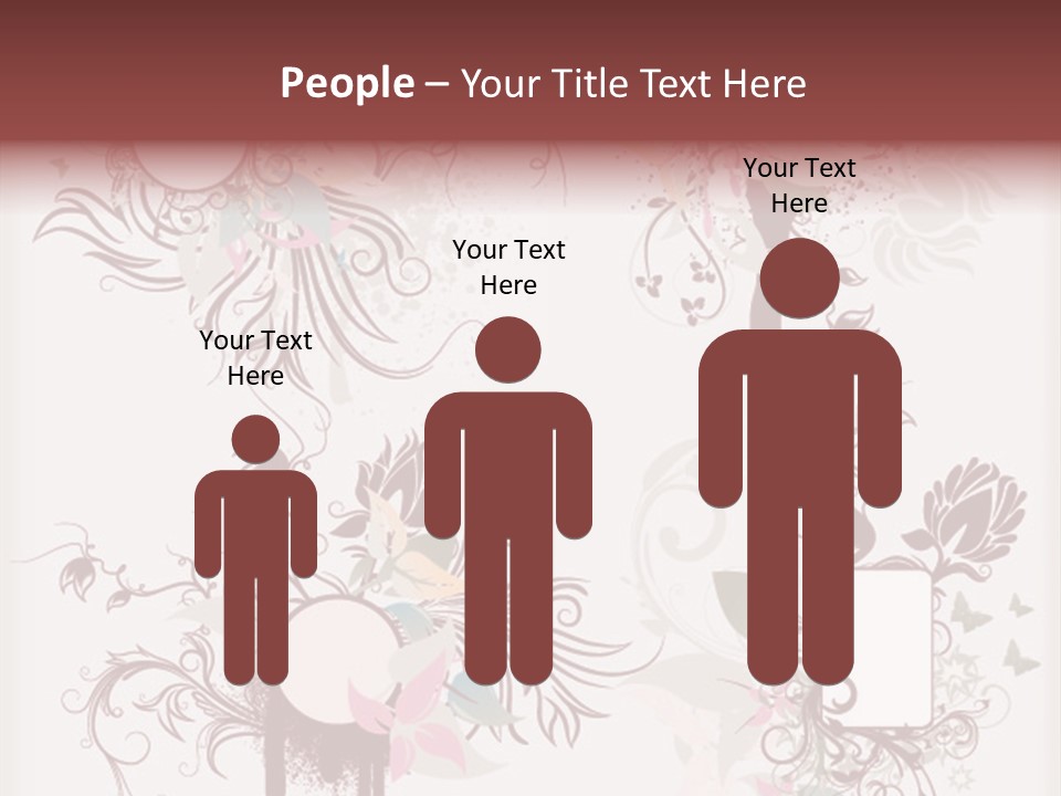 A Red And White Floral Powerpoint Presentation PowerPoint Template