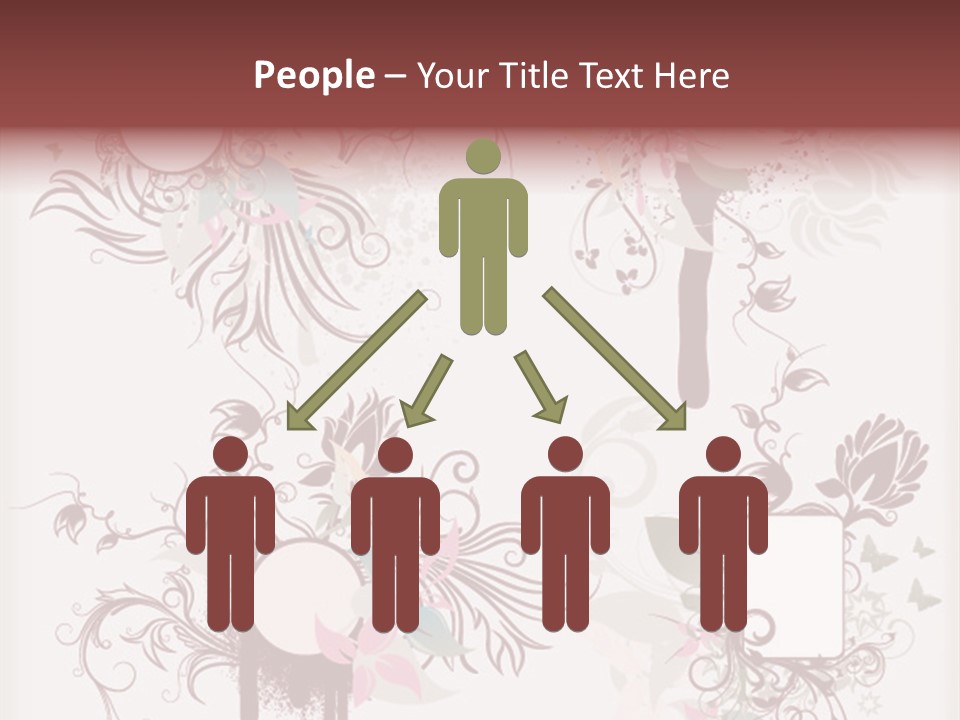 A Red And White Floral Powerpoint Presentation PowerPoint Template