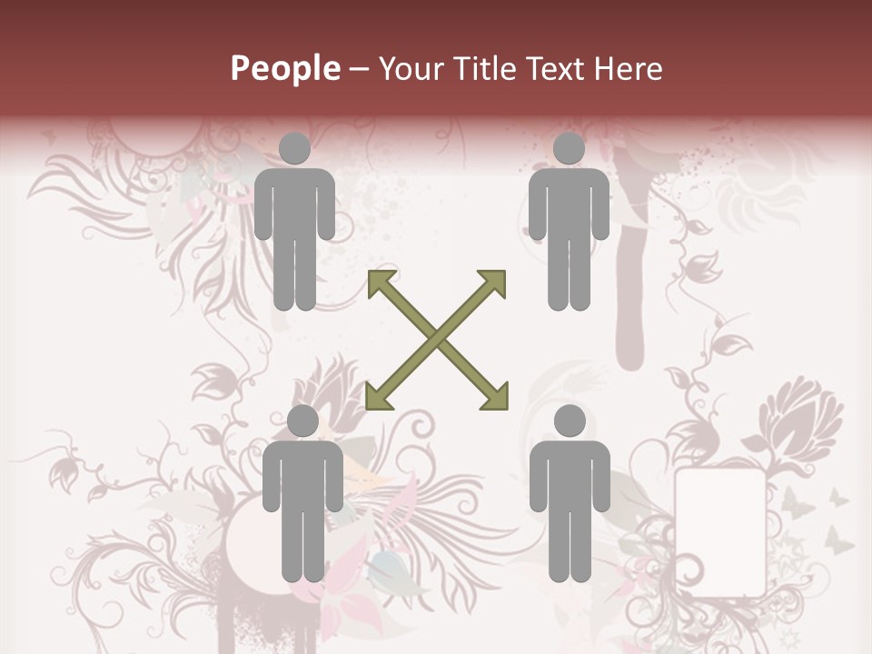 A Red And White Floral Powerpoint Presentation PowerPoint Template