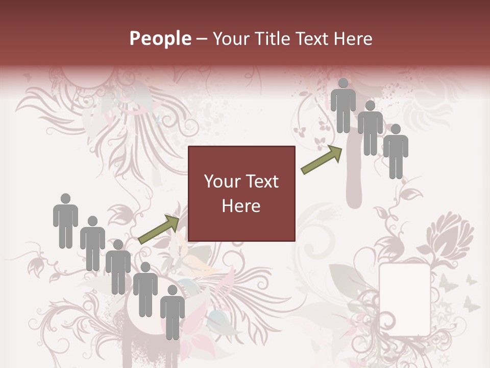 A Red And White Floral Powerpoint Presentation PowerPoint Template