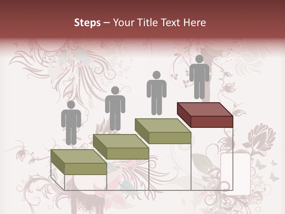 A Red And White Floral Powerpoint Presentation PowerPoint Template