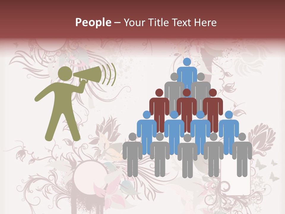 A Red And White Floral Powerpoint Presentation PowerPoint Template