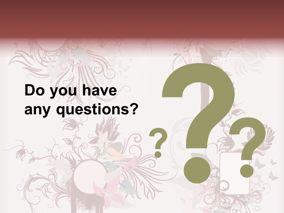 A Red And White Floral Powerpoint Presentation PowerPoint Template