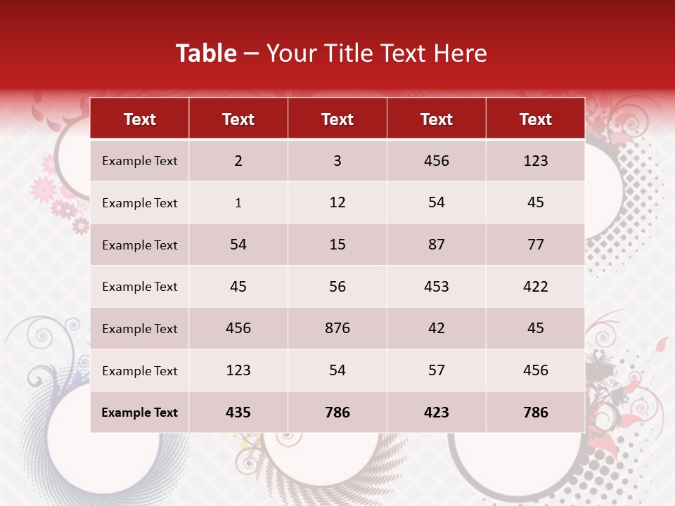 A Set Of Four Colorful Circles With Flowers On Them PowerPoint Template