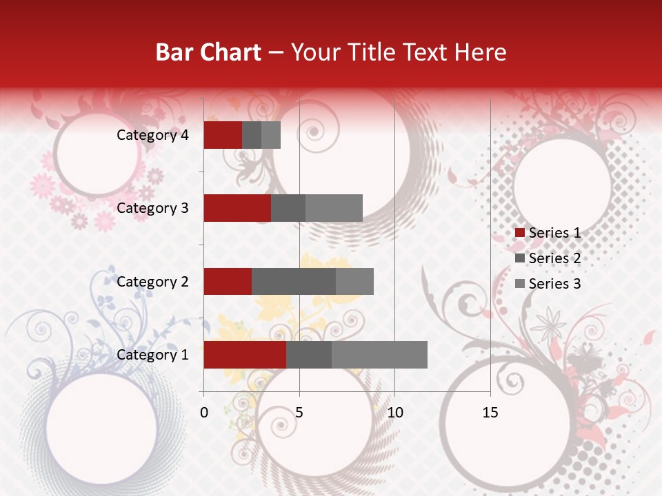 A Set Of Four Colorful Circles With Flowers On Them PowerPoint Template