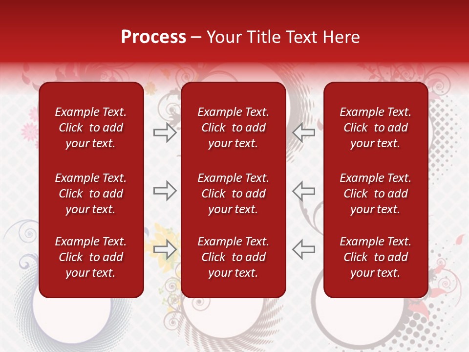 A Set Of Four Colorful Circles With Flowers On Them PowerPoint Template