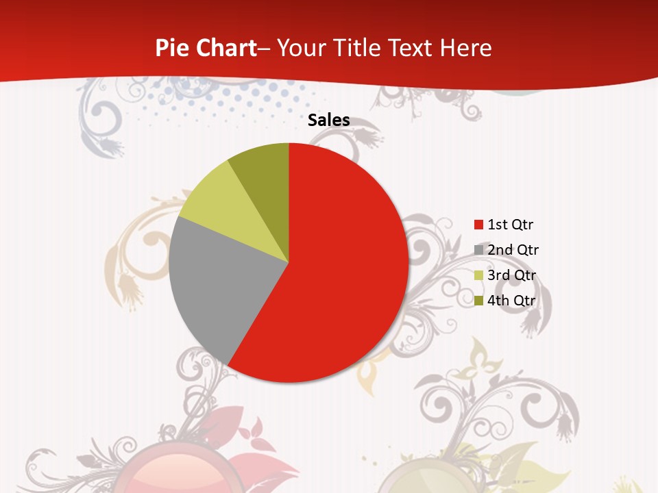 A Red And White Background With A Bunch Of Different Shapes PowerPoint Template