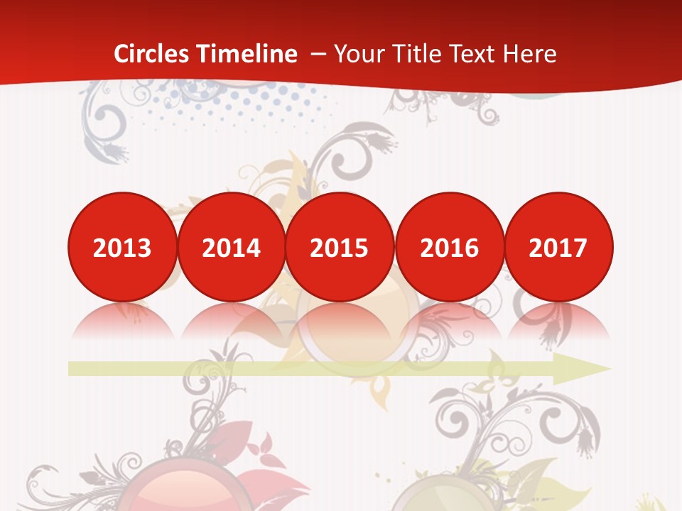 A Red And White Background With A Bunch Of Different Shapes PowerPoint Template