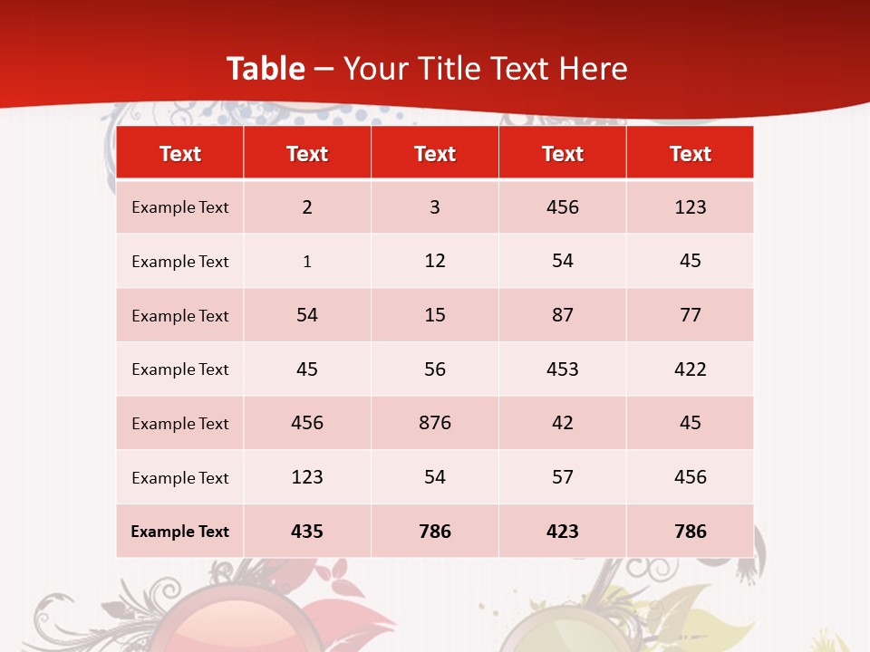 A Red And White Background With A Bunch Of Different Shapes PowerPoint Template