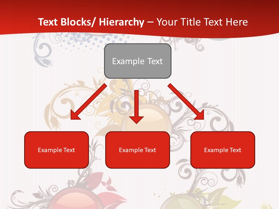 A Red And White Background With A Bunch Of Different Shapes PowerPoint Template