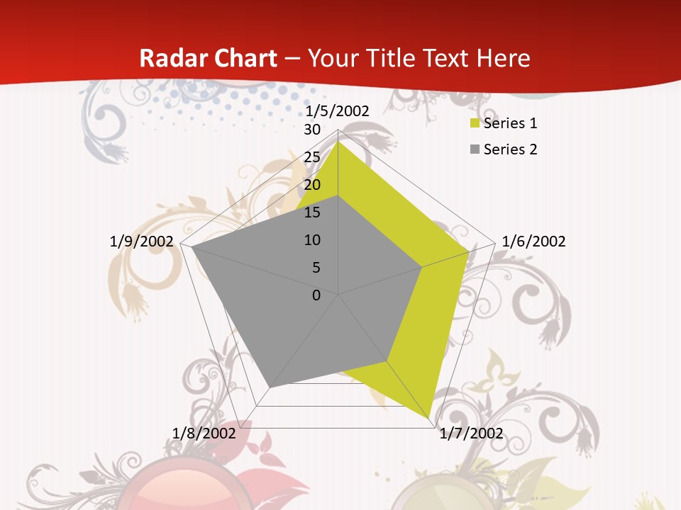 A Red And White Background With A Bunch Of Different Shapes PowerPoint Template