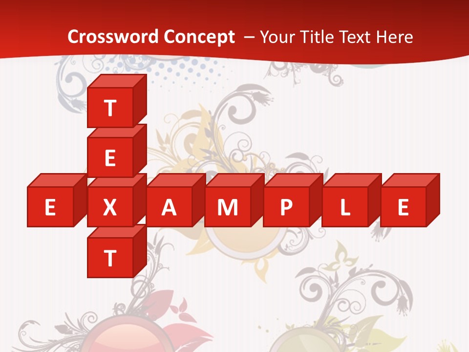 A Red And White Background With A Bunch Of Different Shapes PowerPoint Template