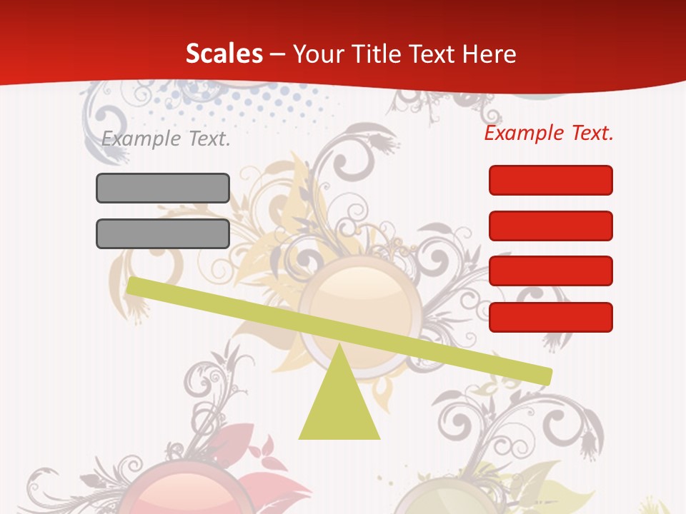 A Red And White Background With A Bunch Of Different Shapes PowerPoint Template