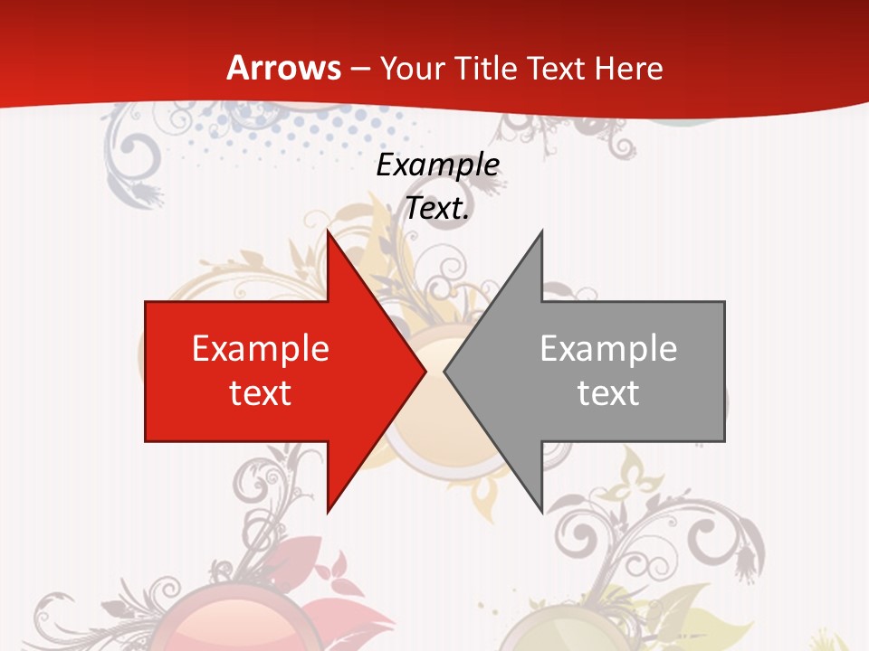 A Red And White Background With A Bunch Of Different Shapes PowerPoint Template