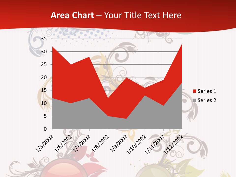 A Red And White Background With A Bunch Of Different Shapes PowerPoint Template