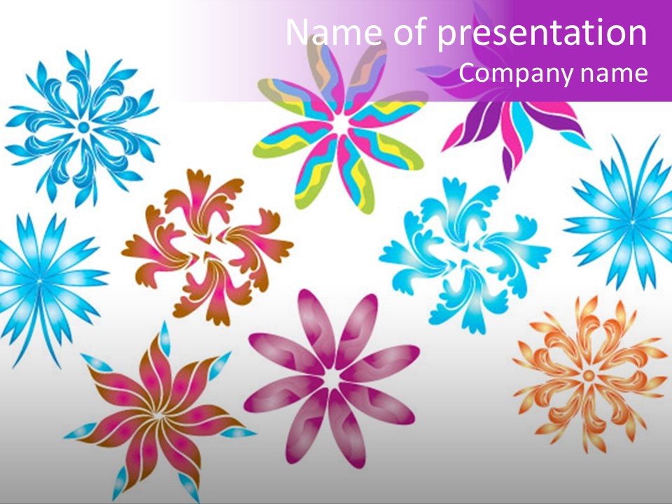 Silk Shape Artistic PowerPoint Template