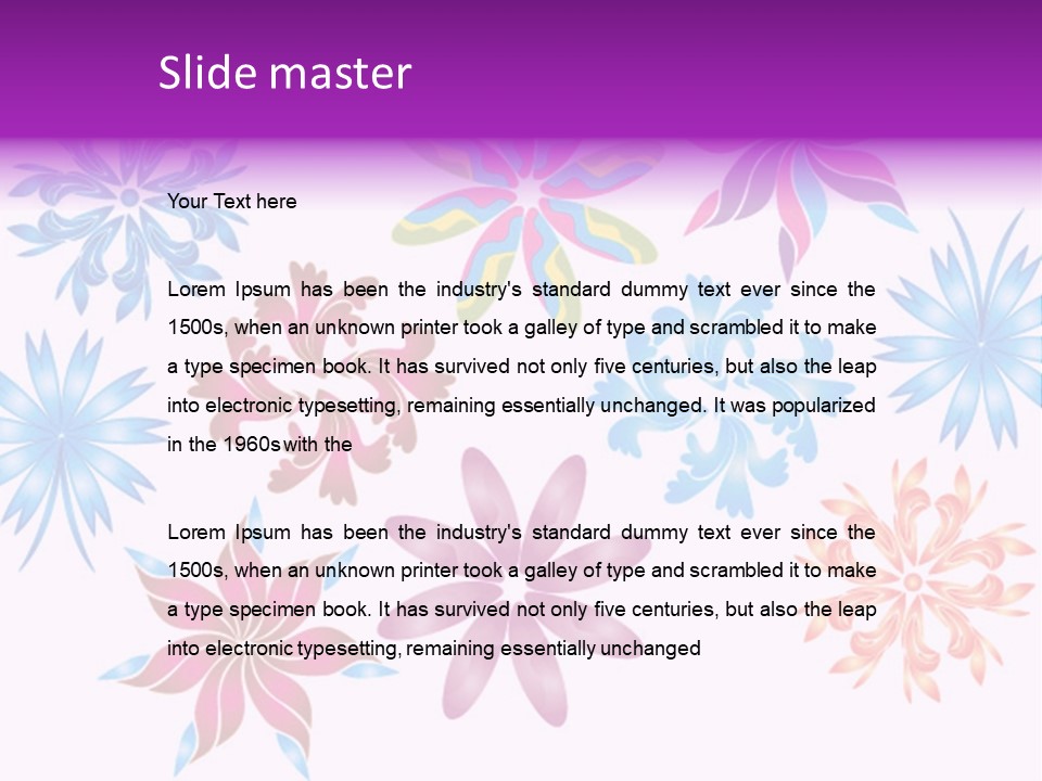Silk Shape Artistic PowerPoint Template