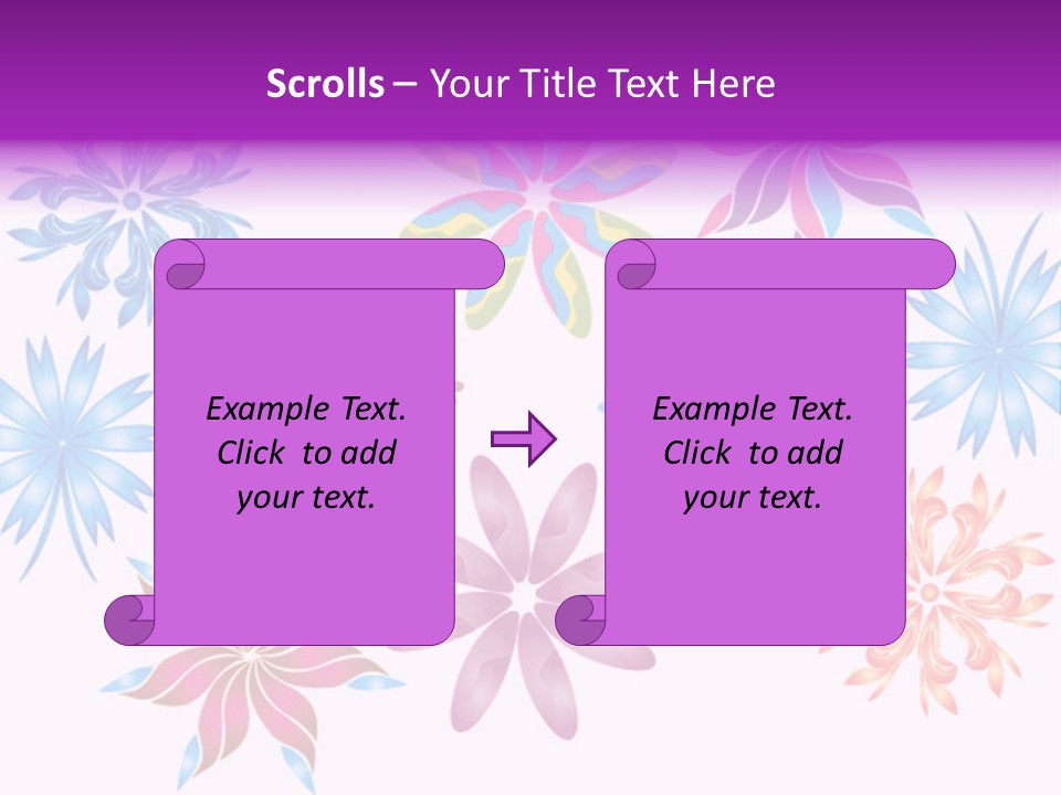 Silk Shape Artistic PowerPoint Template
