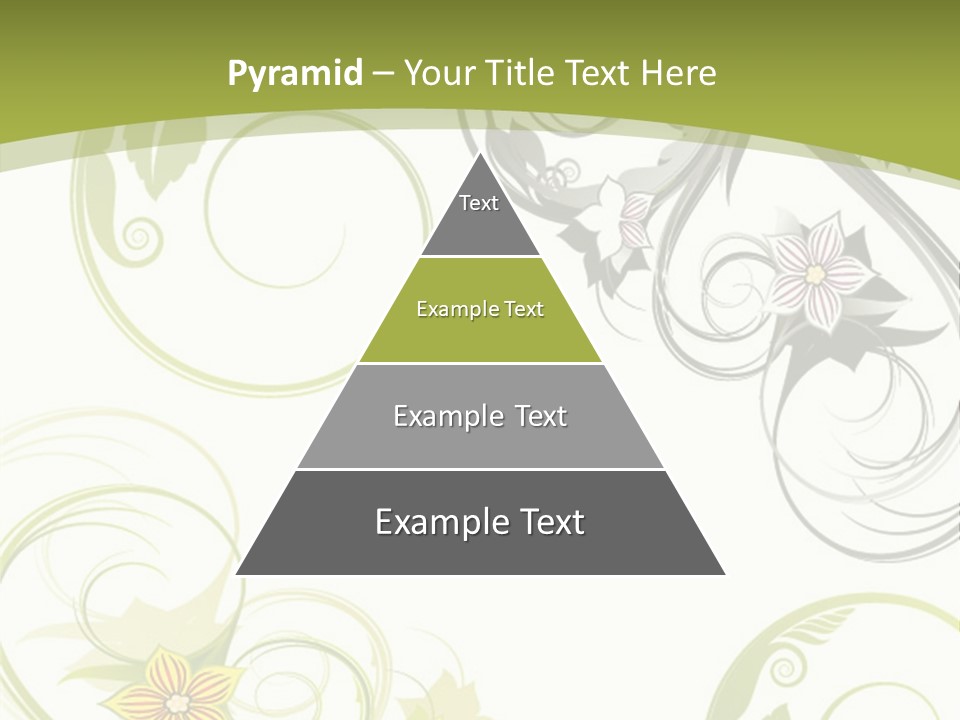 A Green And White Floral Powerpoint Presentation PowerPoint Template