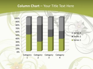 A Green And White Floral Powerpoint Presentation PowerPoint Template