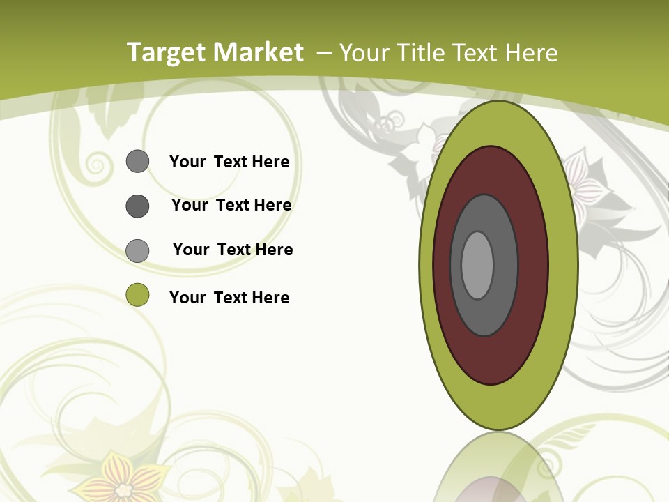 A Green And White Floral Powerpoint Presentation PowerPoint Template