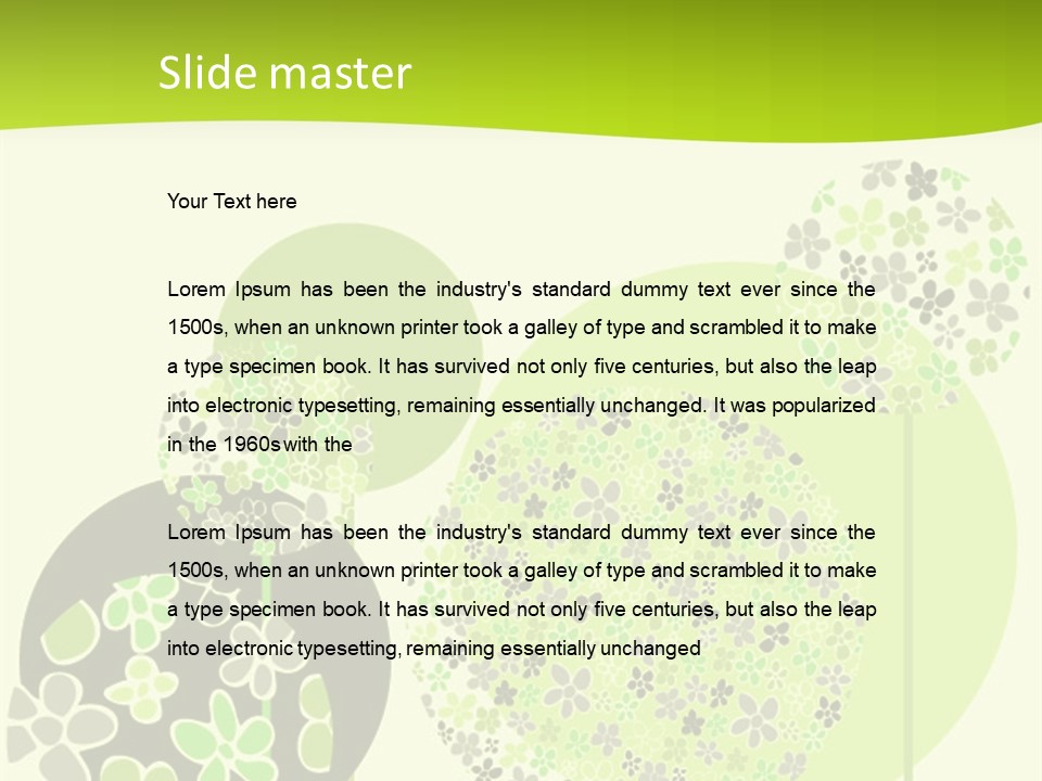 Wallpaper Grow Beautiful PowerPoint Template