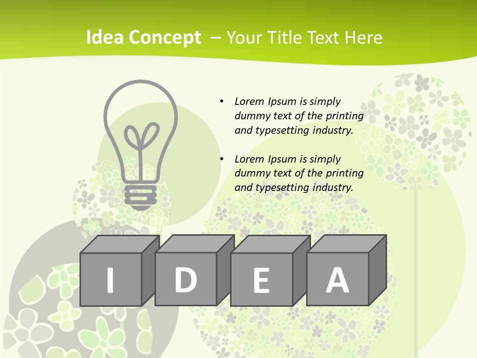 Wallpaper Grow Beautiful PowerPoint Template