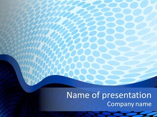 Cold Curve Shape PowerPoint Template