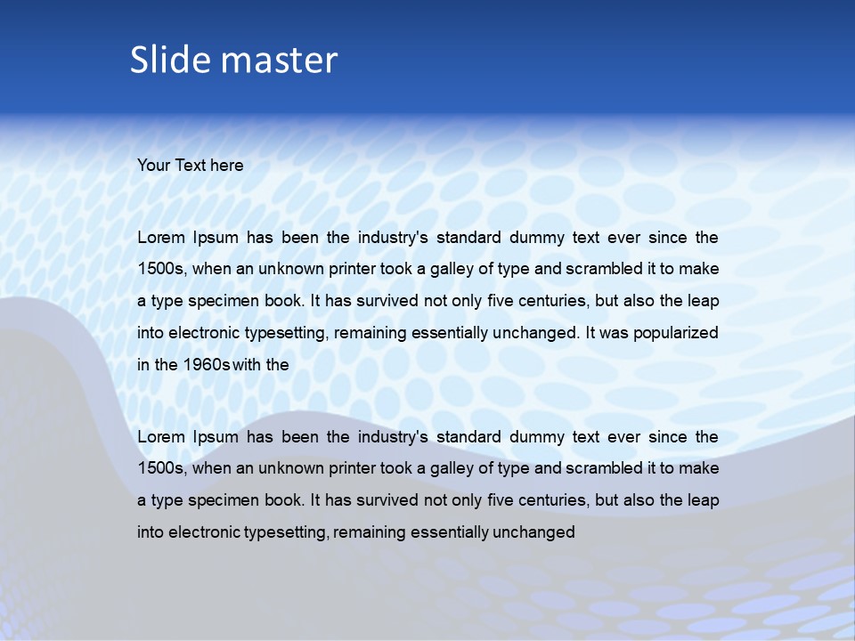 Cold Curve Shape PowerPoint Template