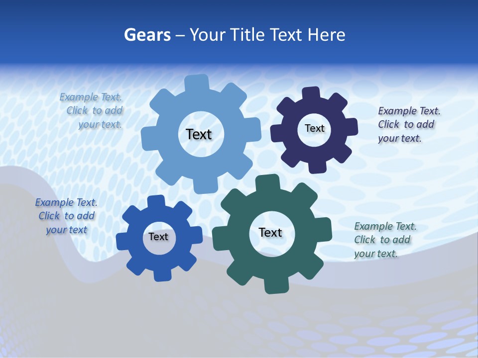 Cold Curve Shape PowerPoint Template