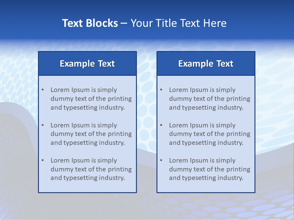 Cold Curve Shape PowerPoint Template