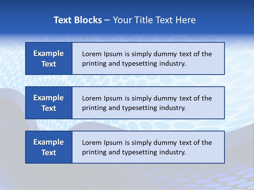 Cold Curve Shape PowerPoint Template