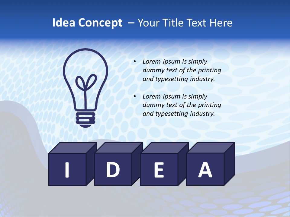 Cold Curve Shape PowerPoint Template